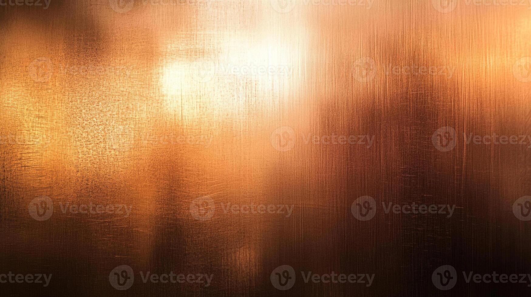 Abstract Brushed Copper Surface with Light Reflection photo