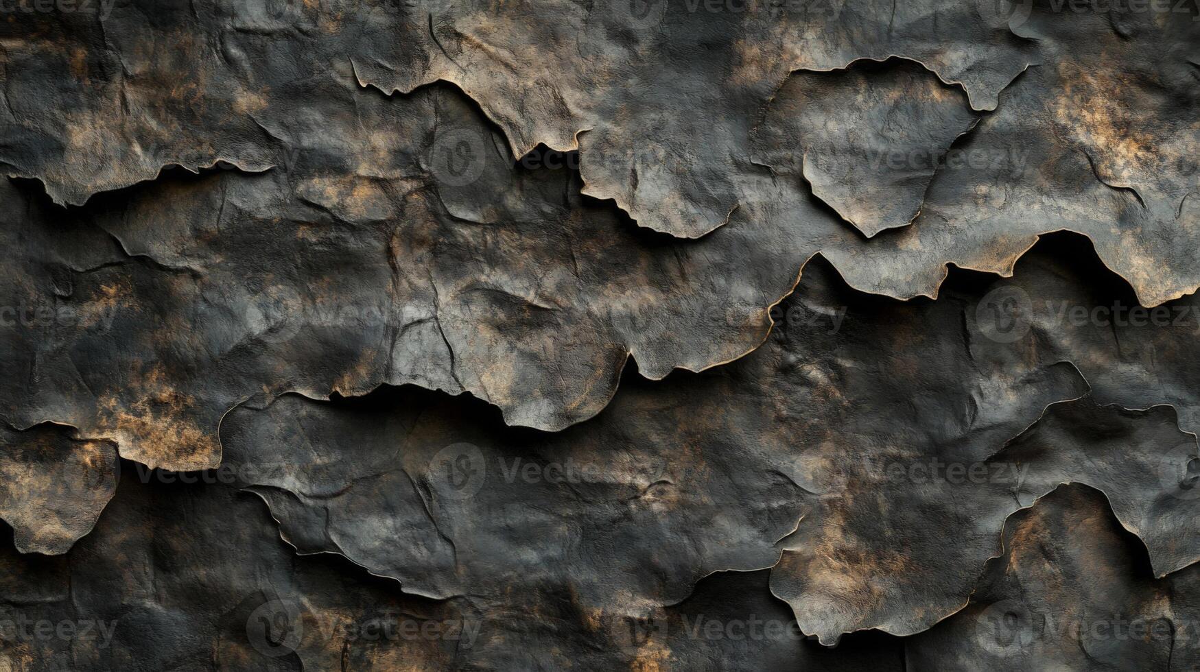 Dark, Textured, and Wrinkled Abstract Surface photo