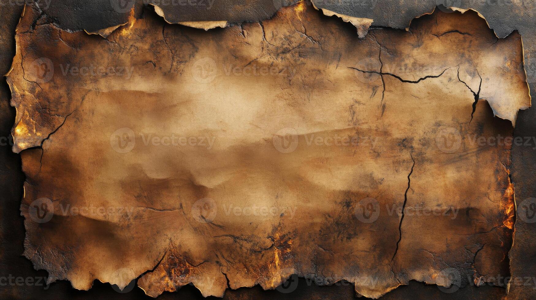 Burnt and Cracked Paper Texture photo