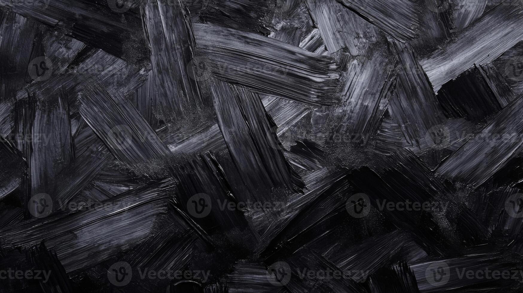 Abstract Black and White Brushstroke Pattern photo