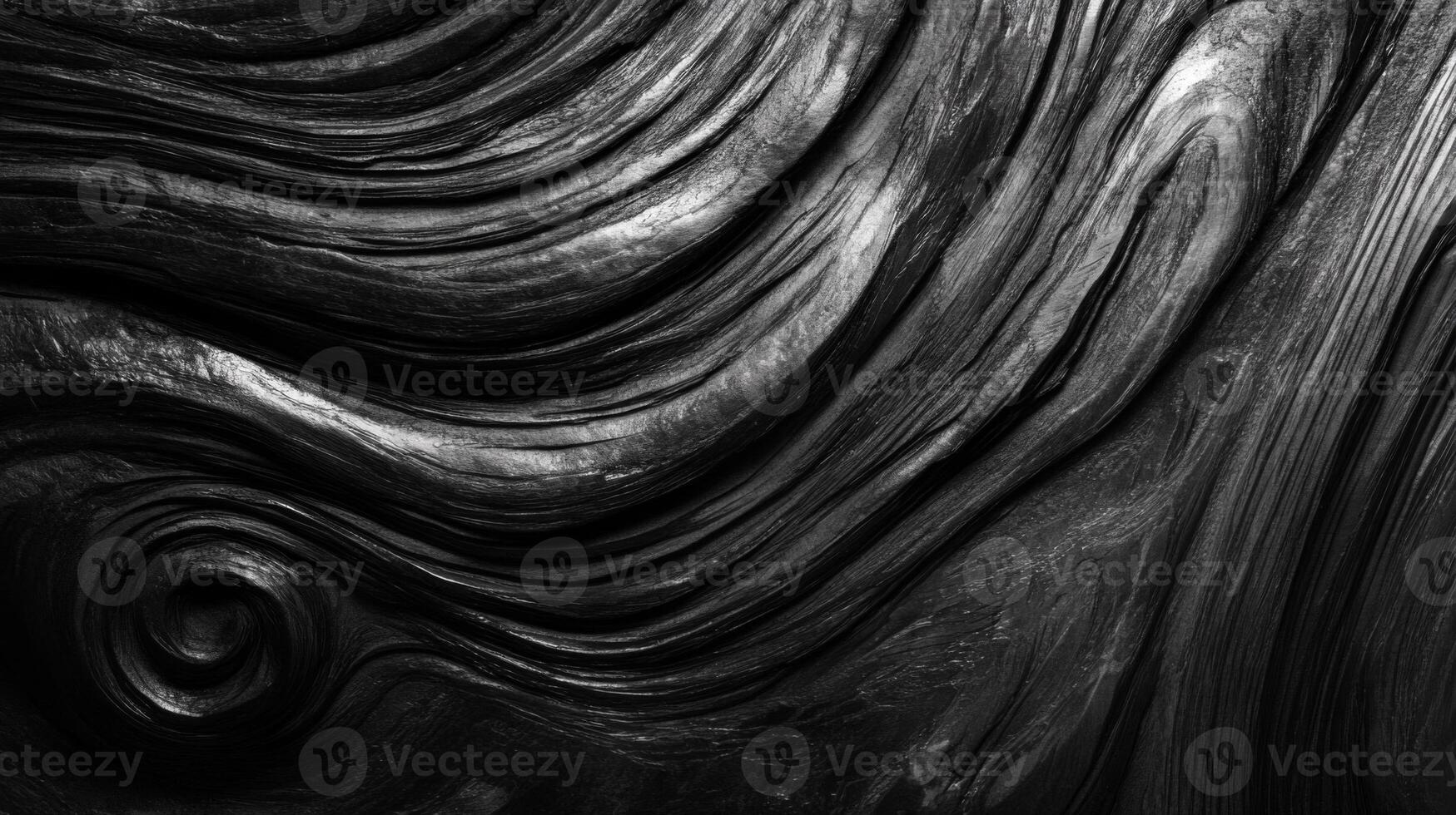 Swirling Black and White Wood Grain Texture photo