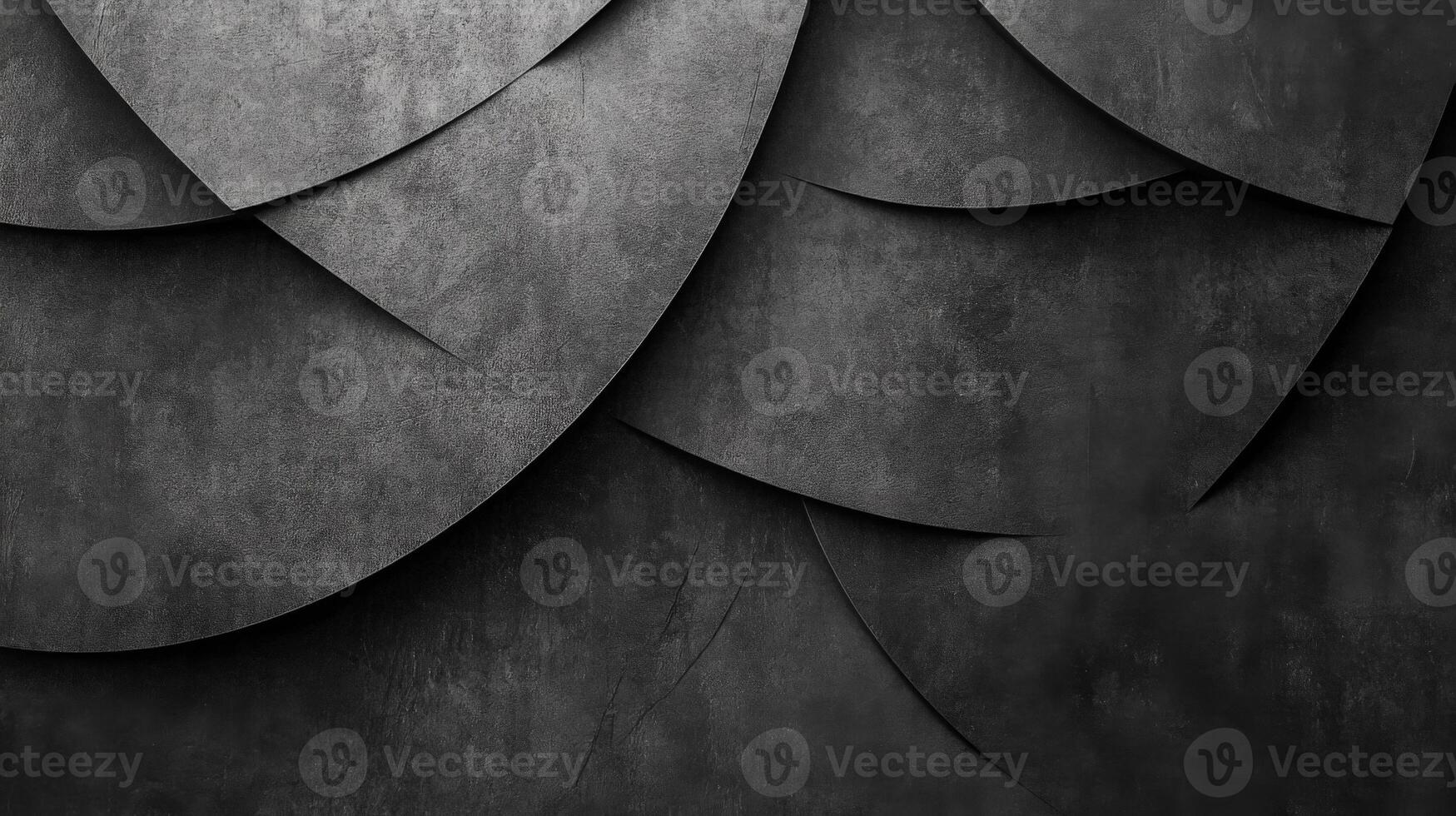 Abstract Black Curved Pattern with a Rough Texture photo