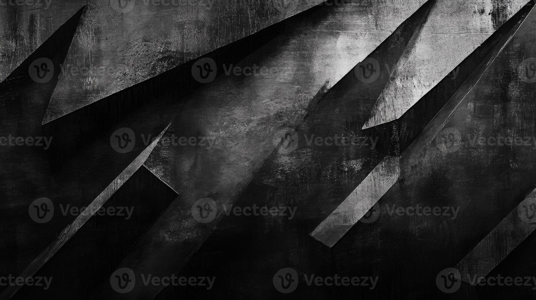 Abstract Black and White Geometric Pattern with Grunge Texture photo