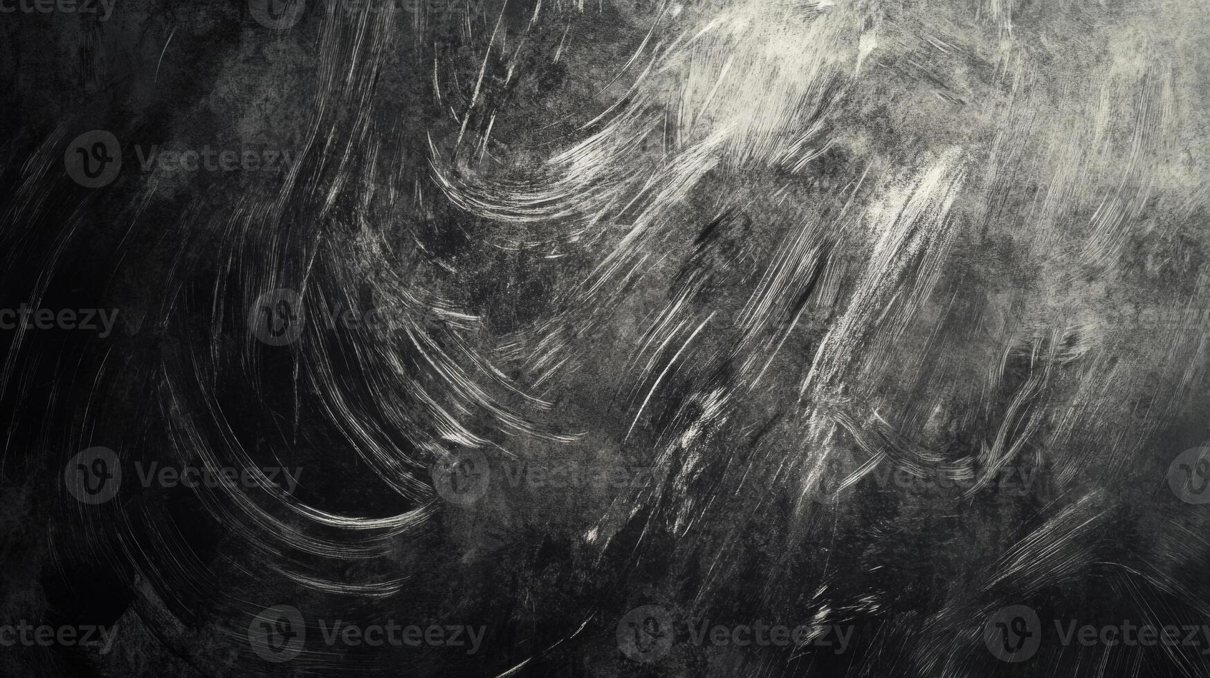 Abstract Dark Background with White Brushstrokes photo