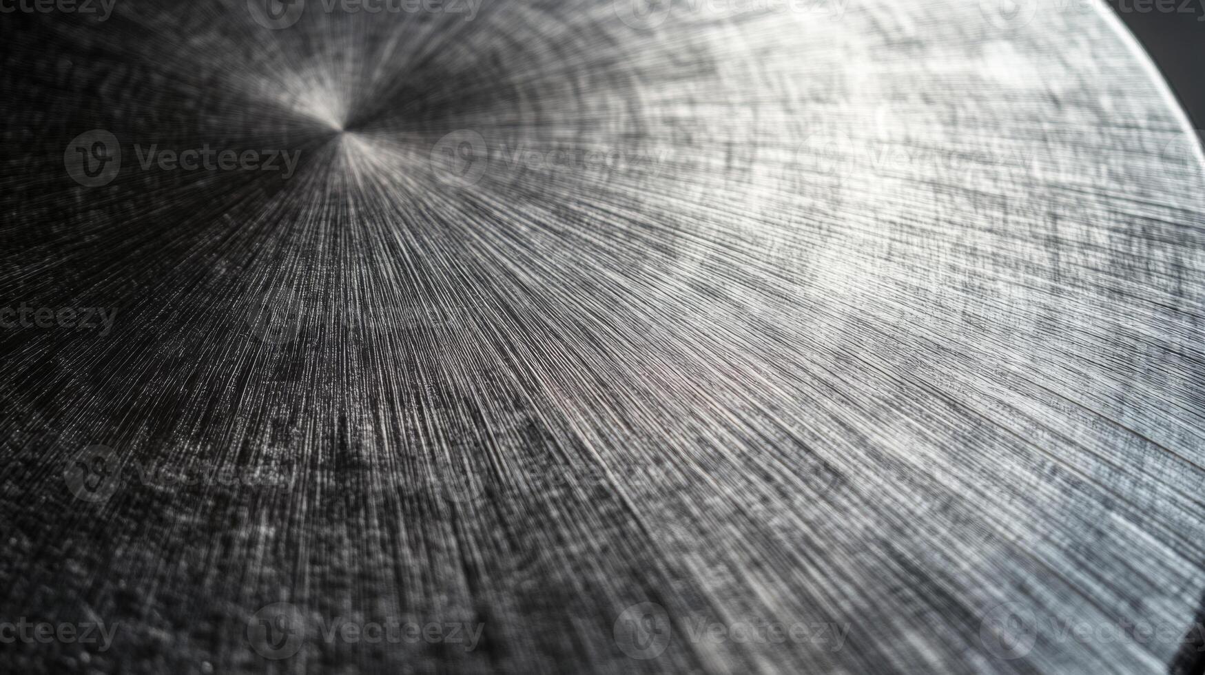 Close-up of a Circular Metal Surface with a Radiating Pattern photo