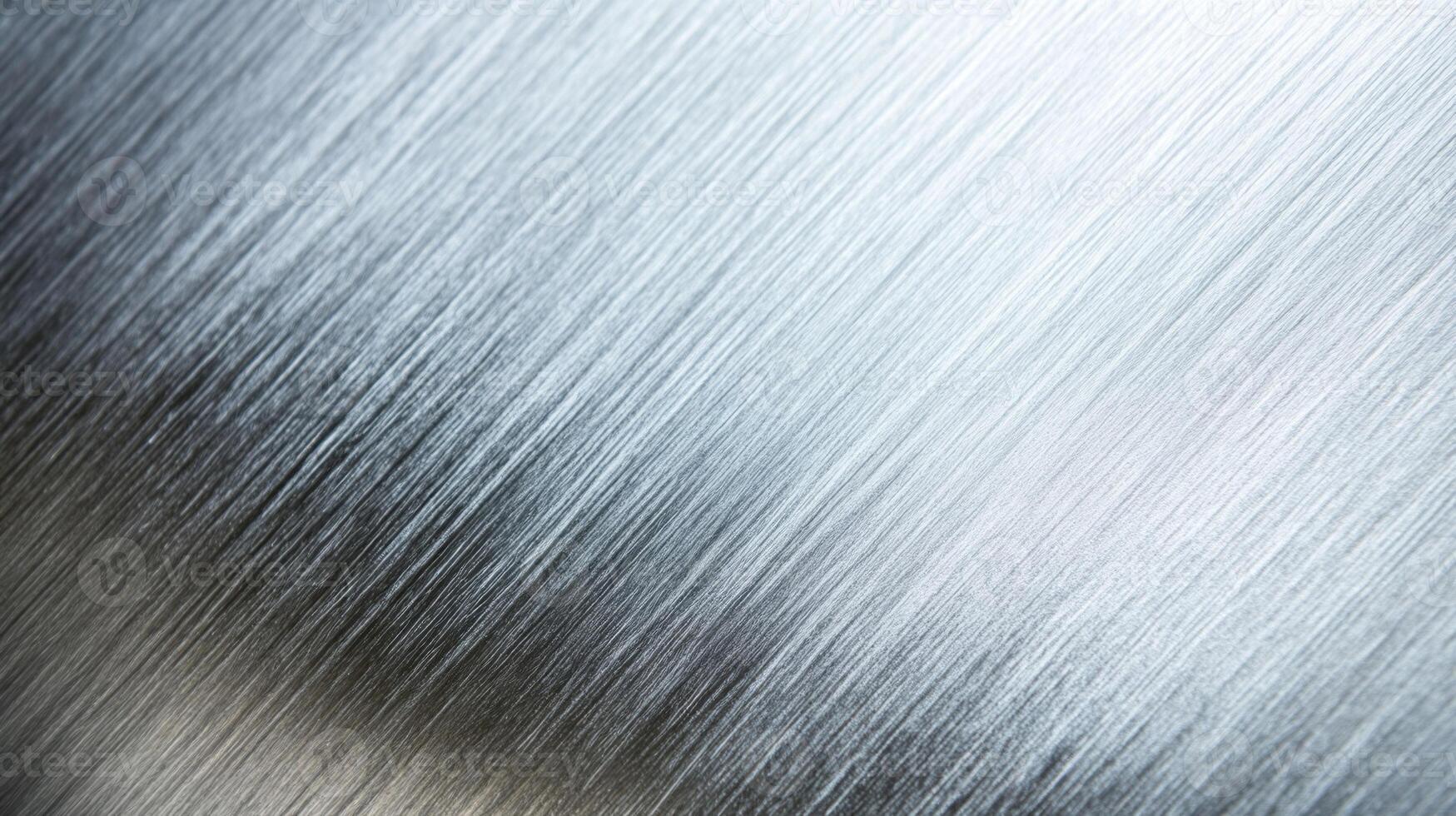 Close-up of Brushed Metal Surface with Diagonal Lines photo