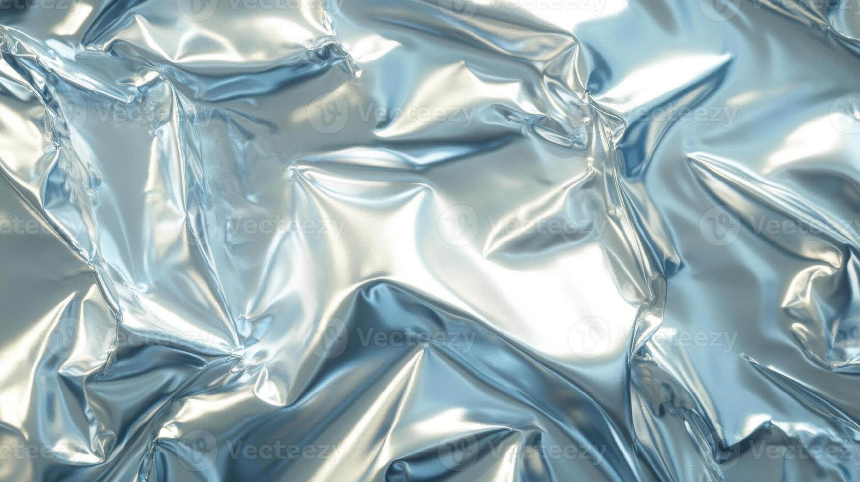 Abstract Wrinkled Silver Foil Texture photo