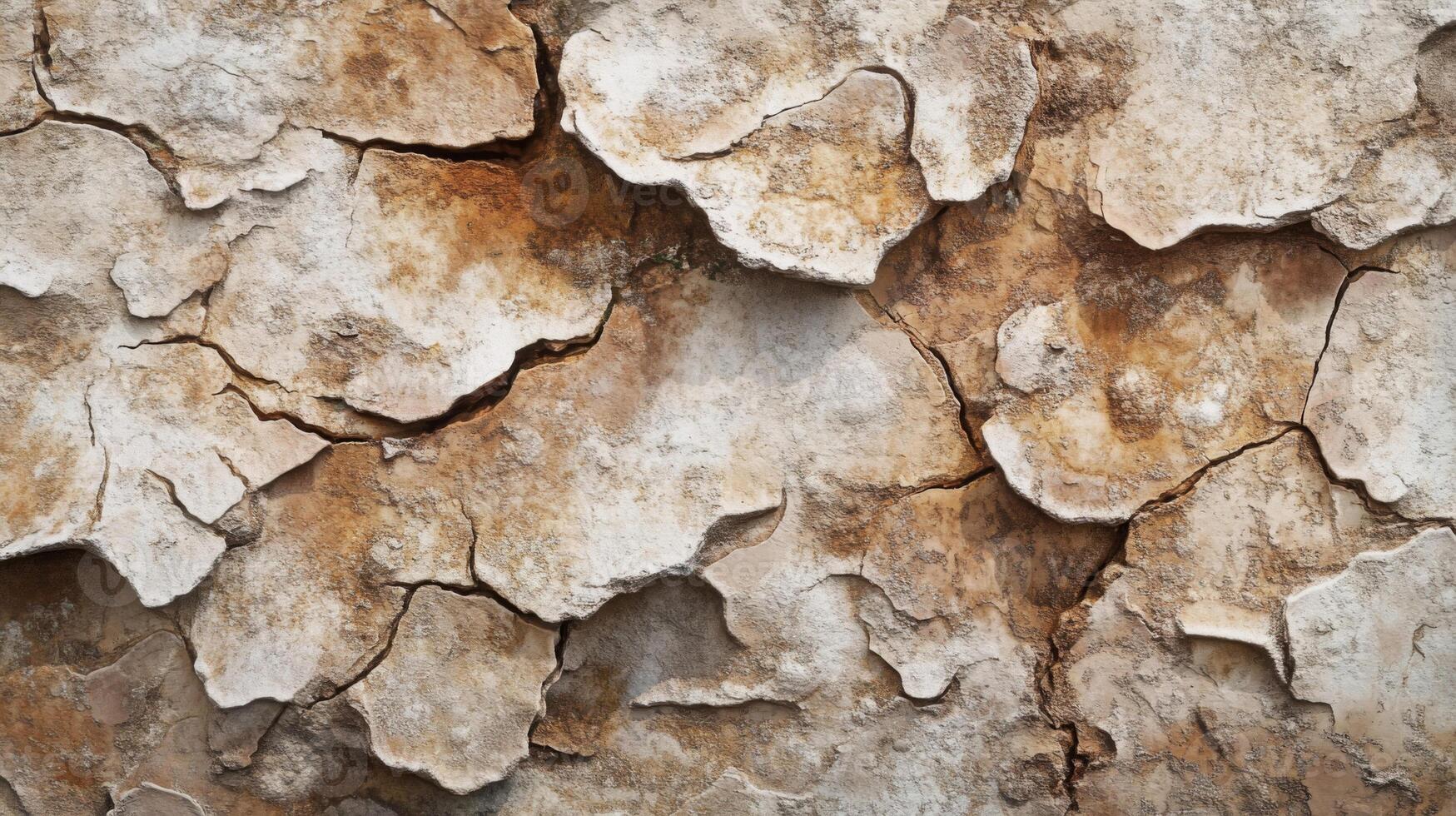 Cracked and Weathered Bark of a Tree photo