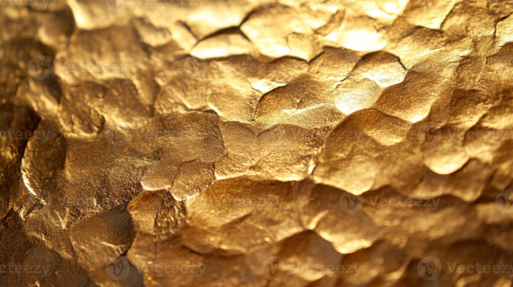 Abstract Macro Photograph of a Metallic Gold Surface photo