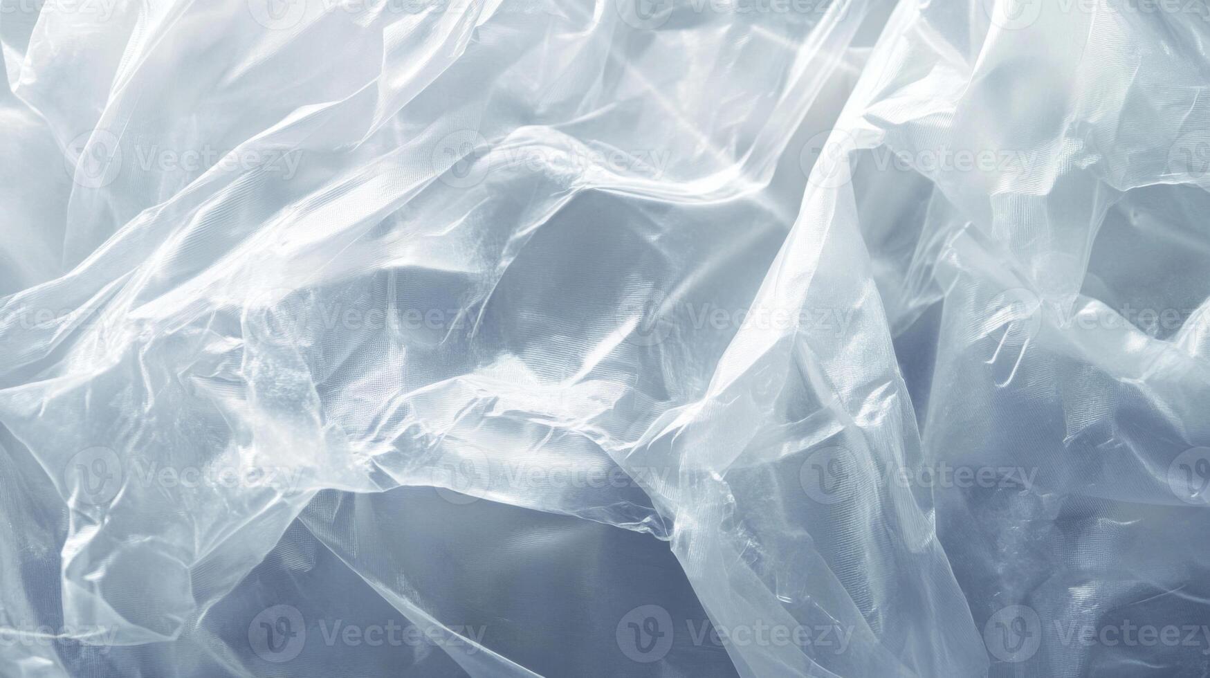 Abstract Texture of Wrinkled Transparent Plastic photo