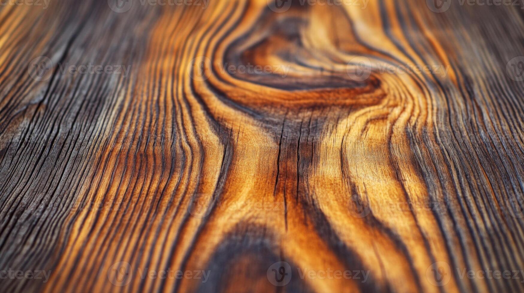 Close-Up of Weathered Wooden Plank with Distinctive Grain Patterns photo