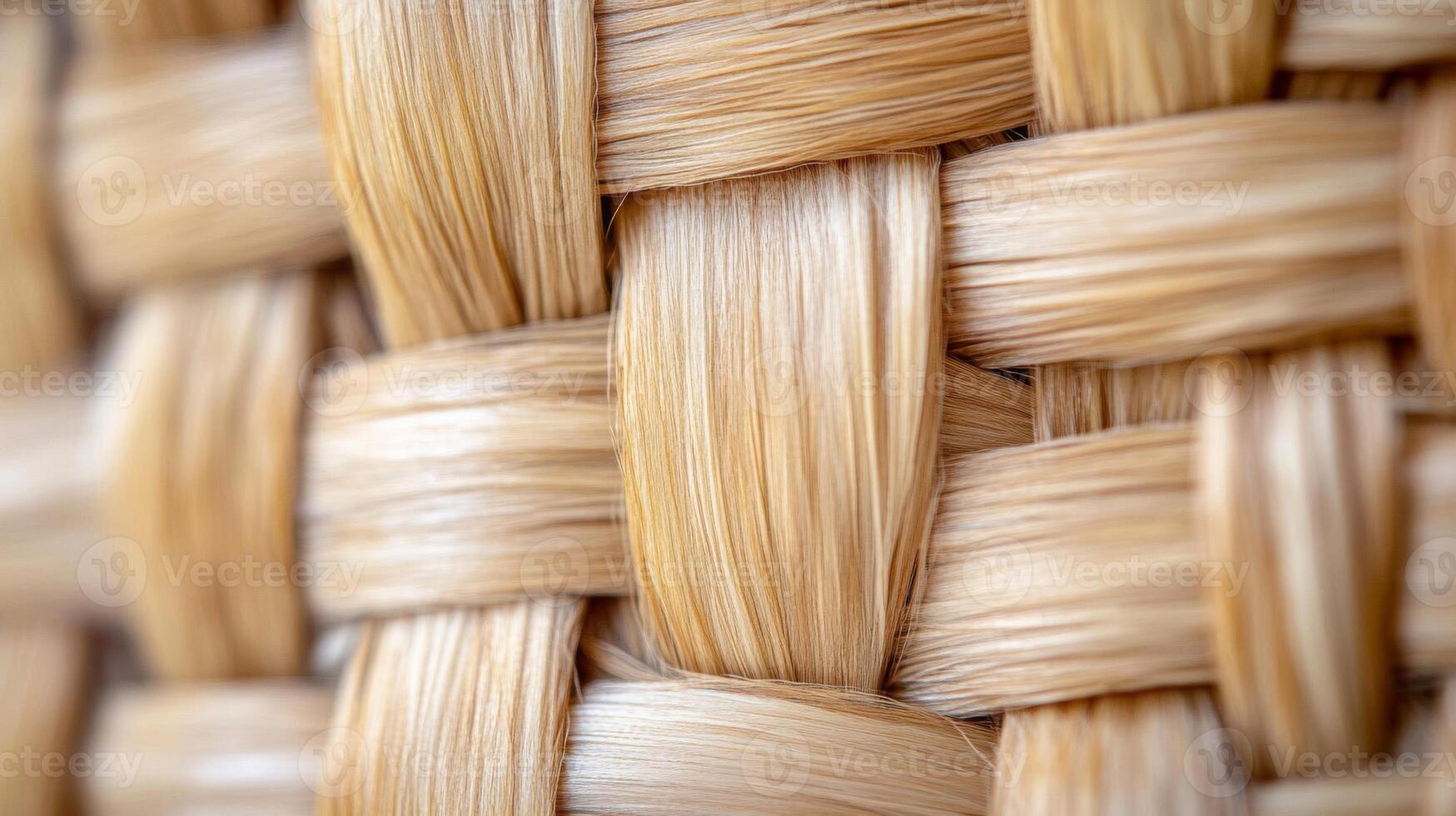 Close-Up of Interwoven Light Brown Textile Fibers photo