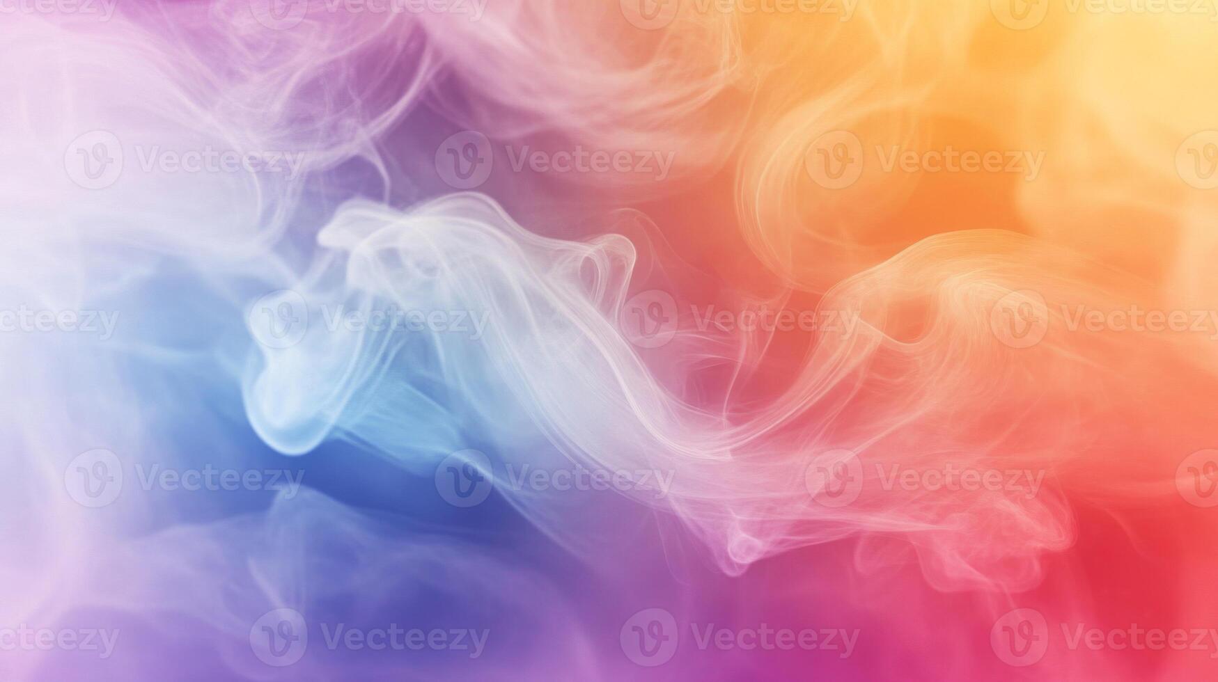 Abstract Swirling Smoke with Colorful Gradient Background photo