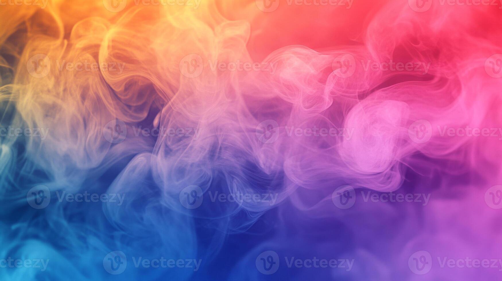 Abstract Swirls of Colorful Smoke photo
