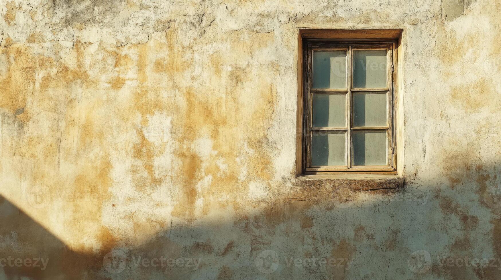 A Single Window in a Weathered Wall photo