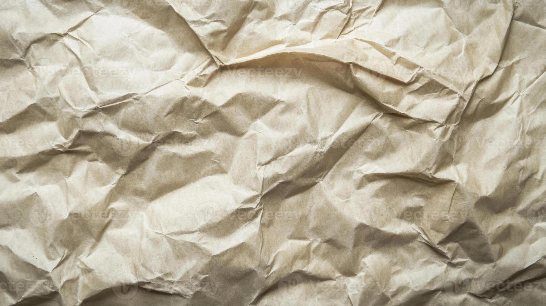 A Close-Up View of Crumpled Brown Paper photo