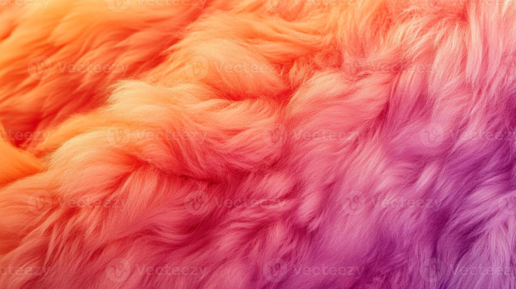 Close-up of Soft, Ombre Fur in Warm Colors photo