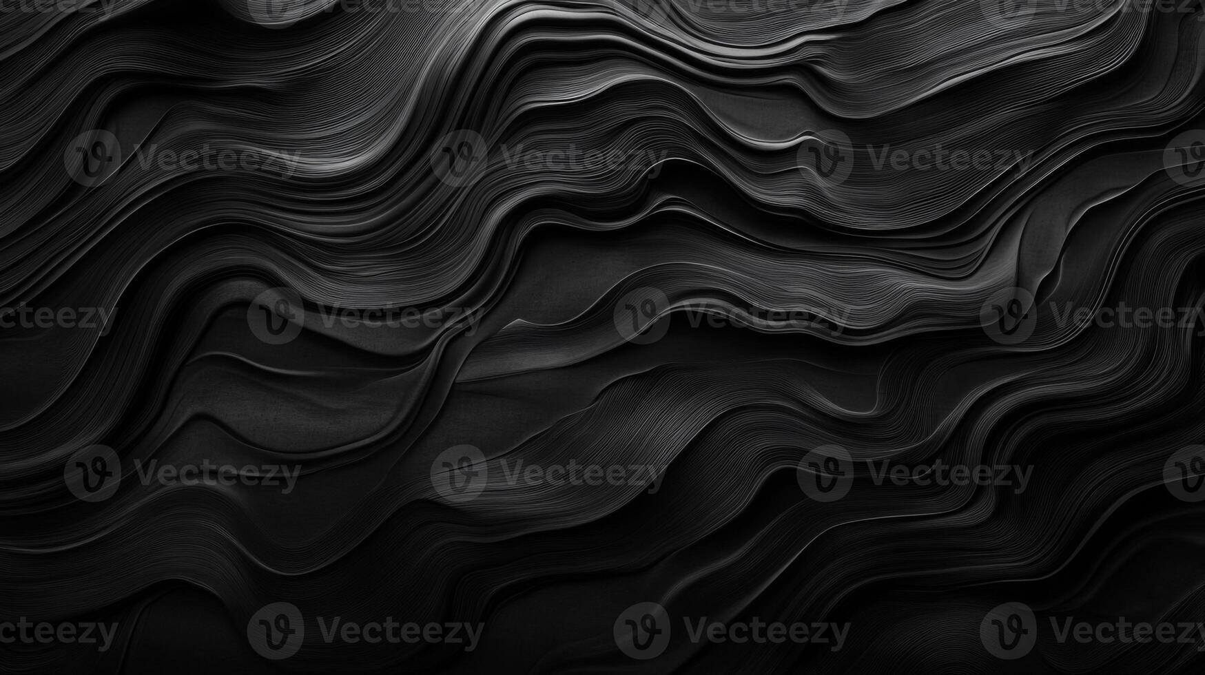 Abstract Black Wavy Texture photo