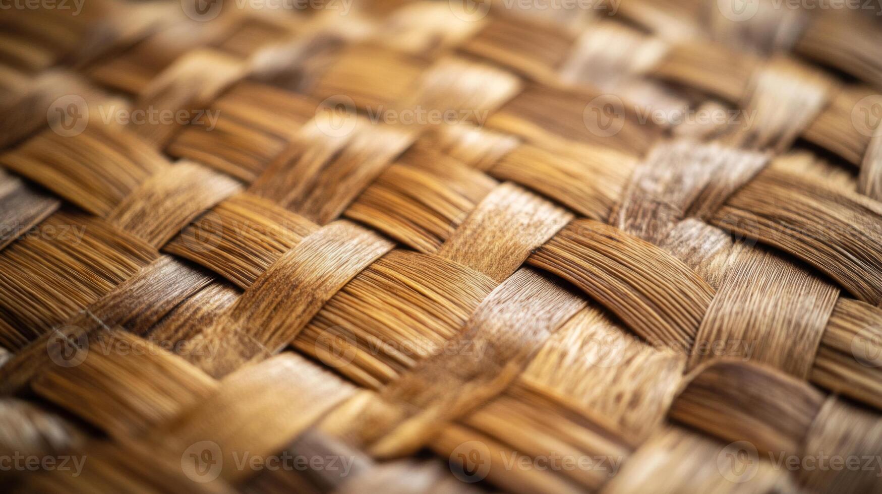 Close-up of a Woven Natural Material Pattern photo
