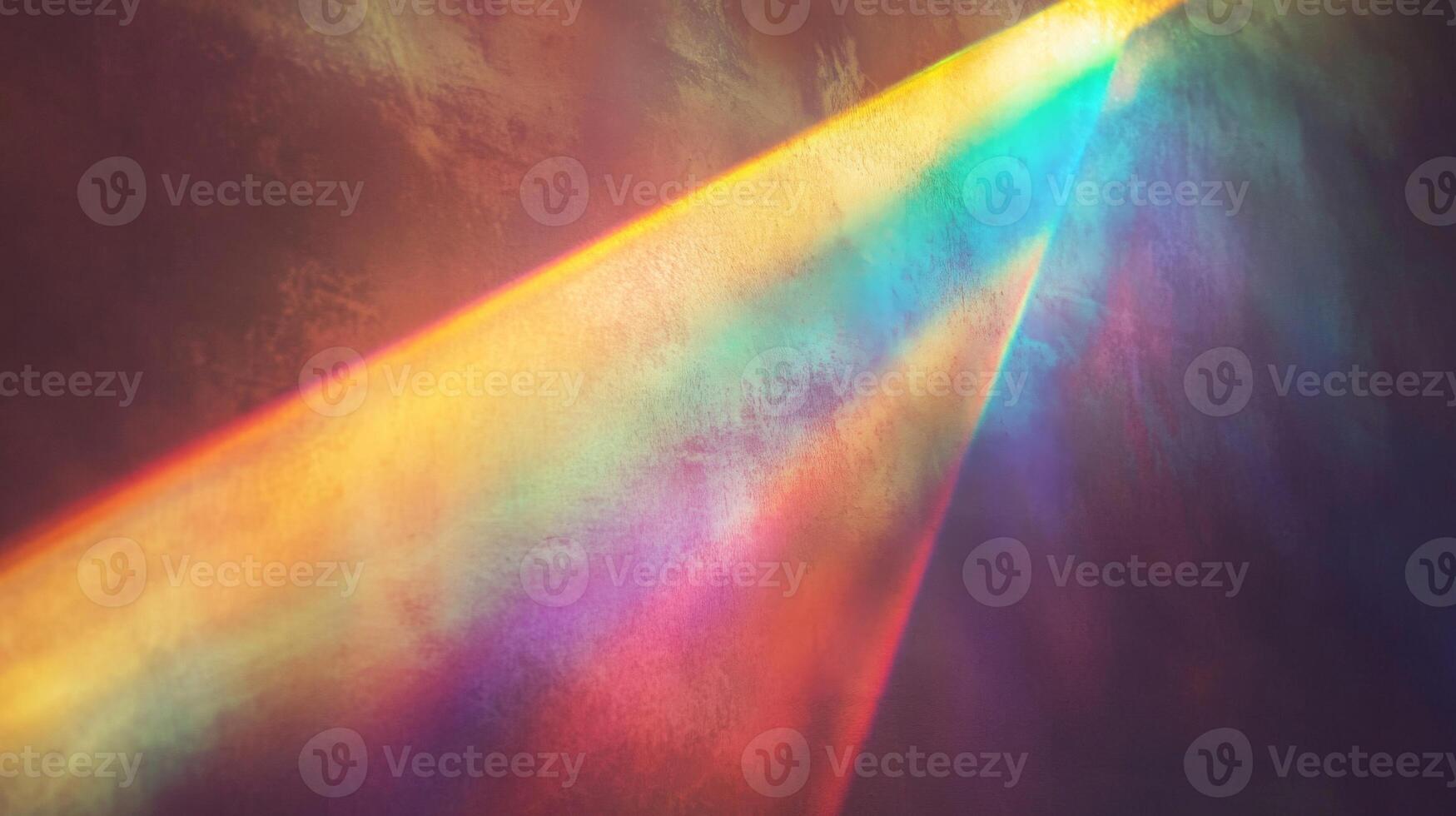 Abstract Rainbow Light Rays on Textured Surface photo