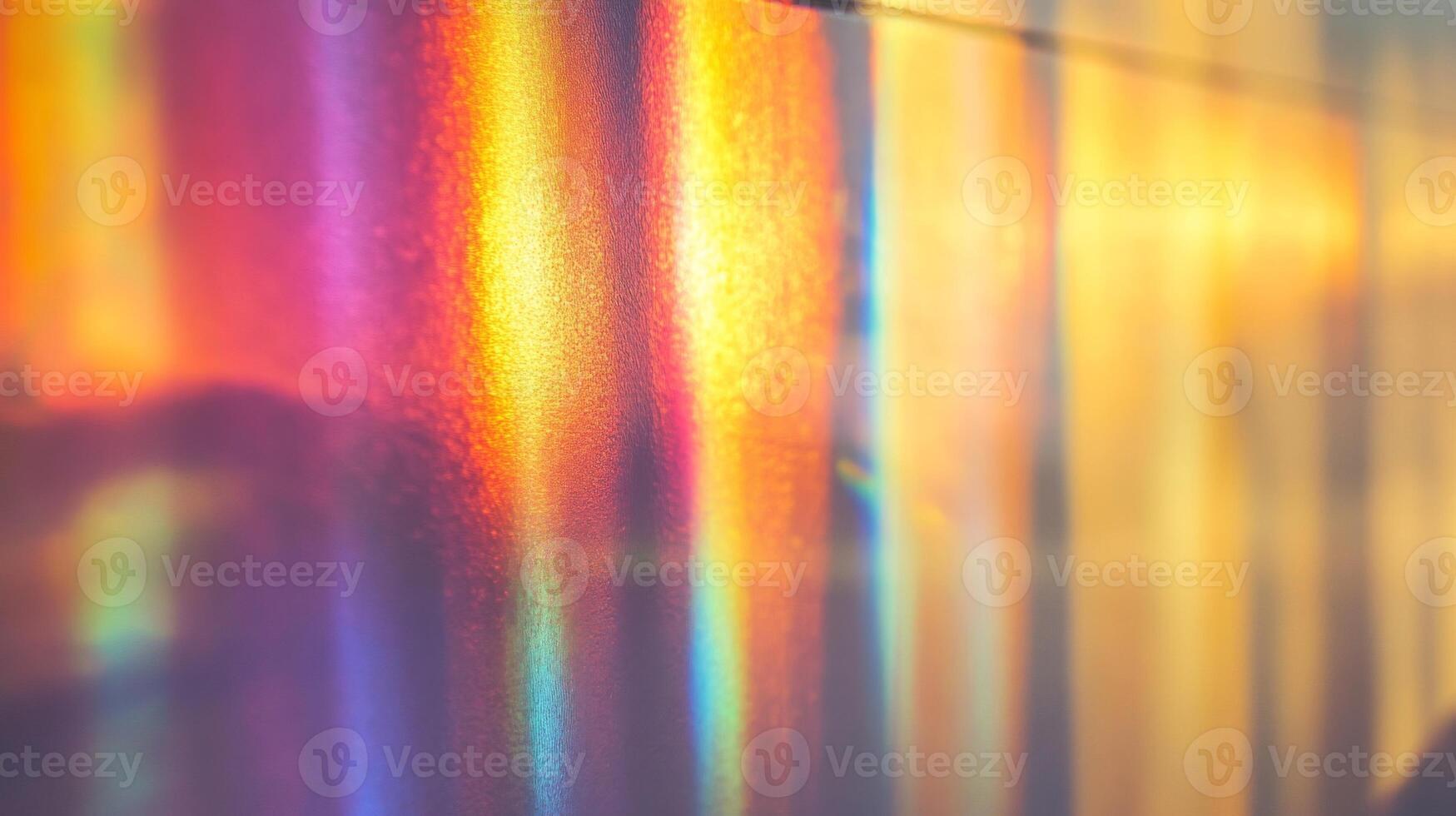 Abstract Holographic Stripes in Warm Tones photo