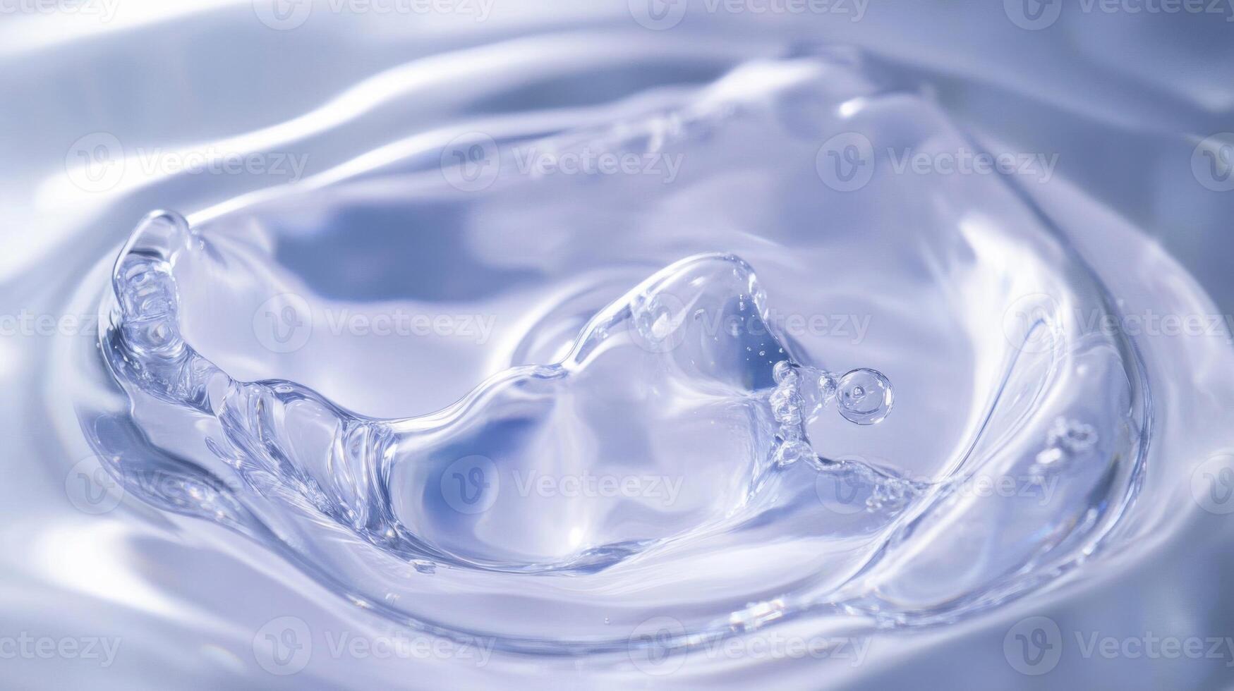 A Close-Up View of Water Droplet Impact and Splash photo