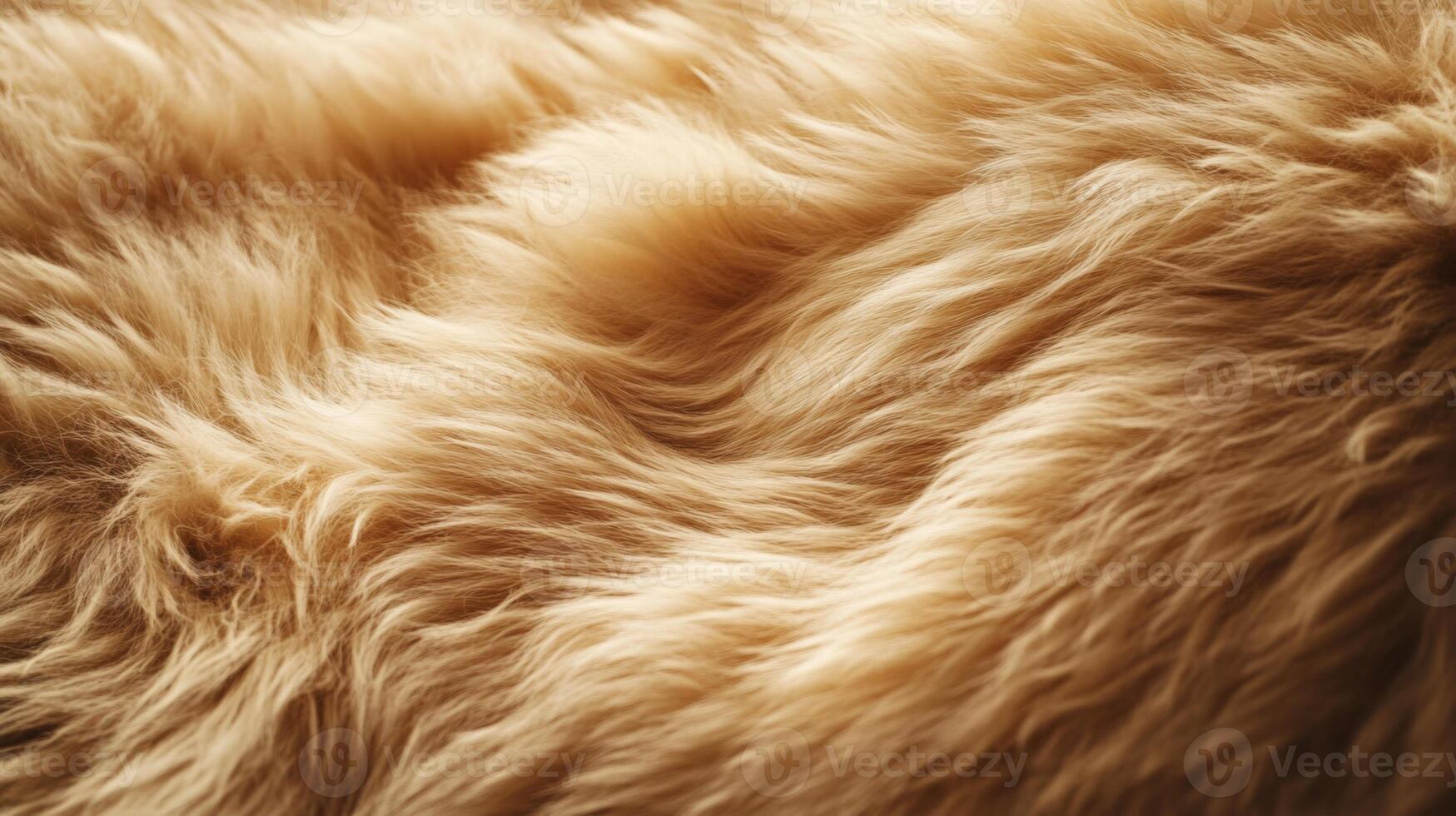 Close-up of Soft, Golden Fur with Gentle Waves photo