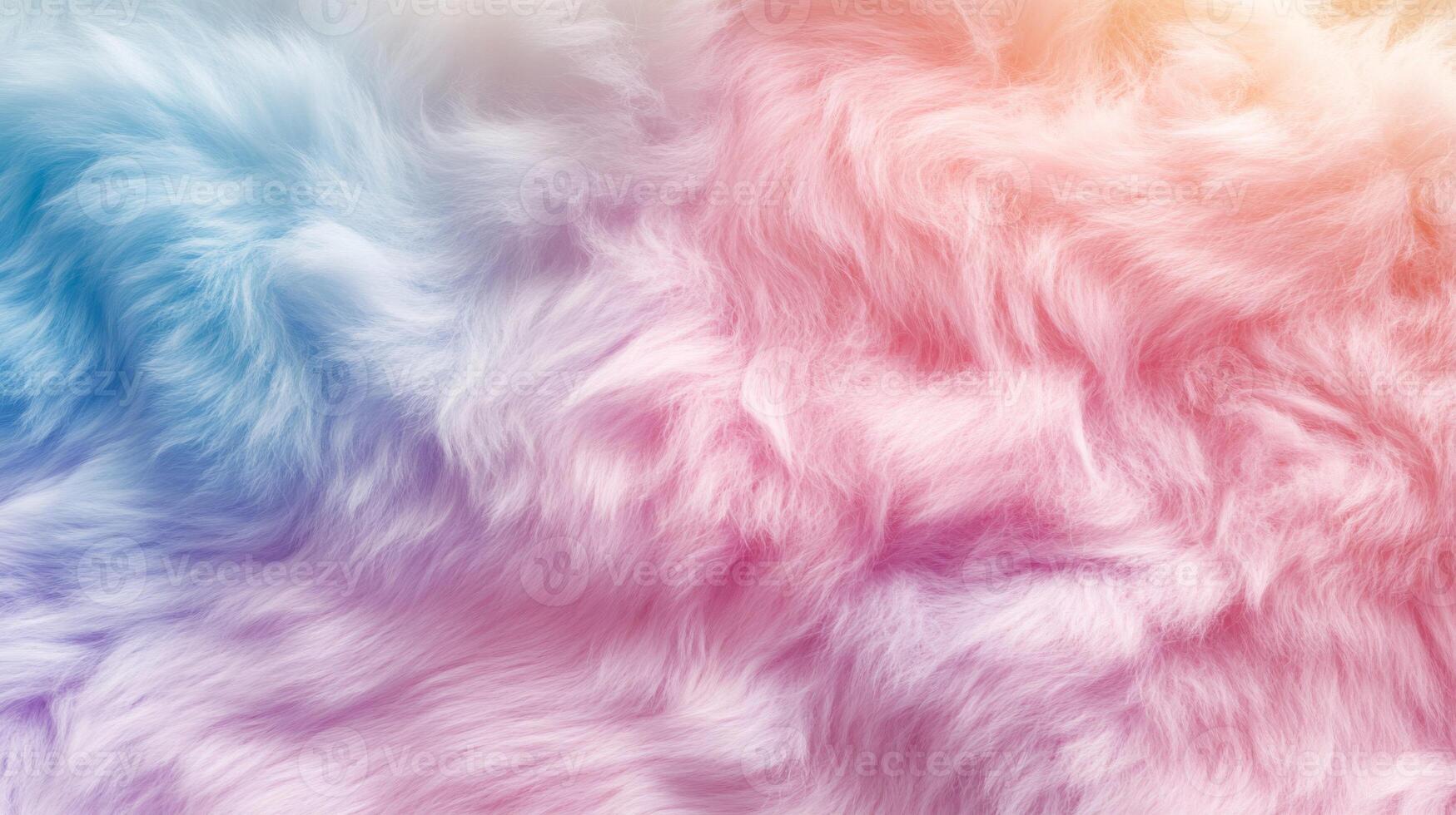 Abstract Pastel Furry Texture with Rainbow Gradient photo