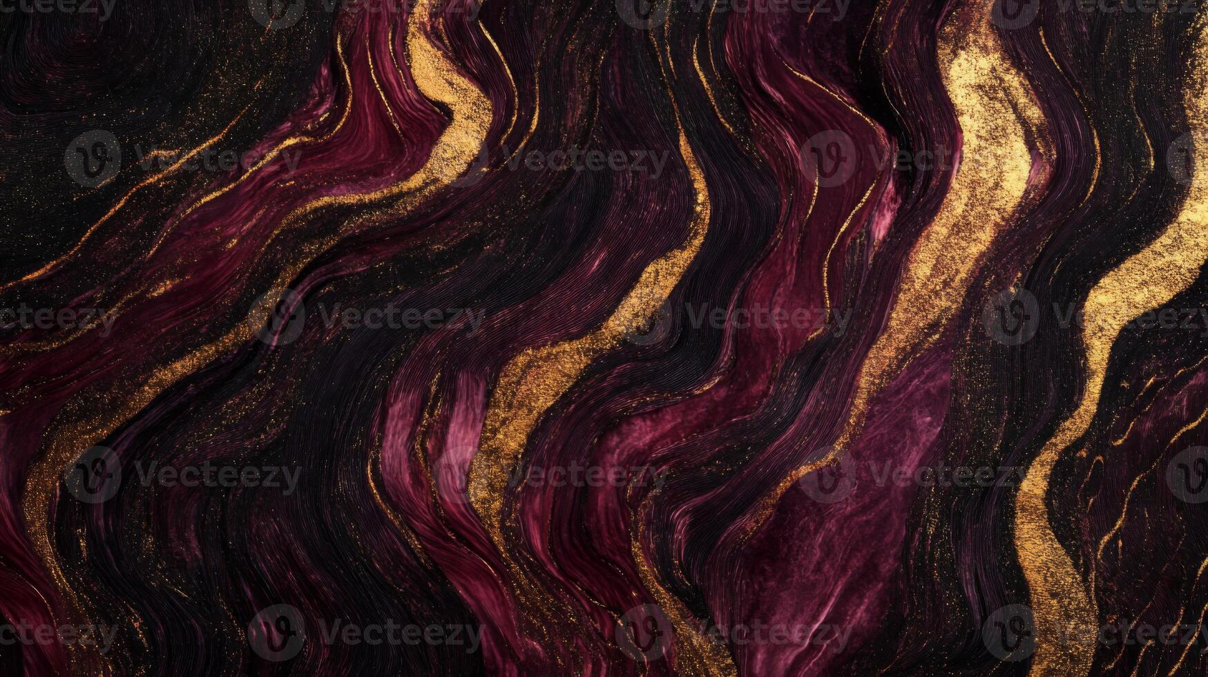 Abstract Swirling Red and Gold Marble Texture photo
