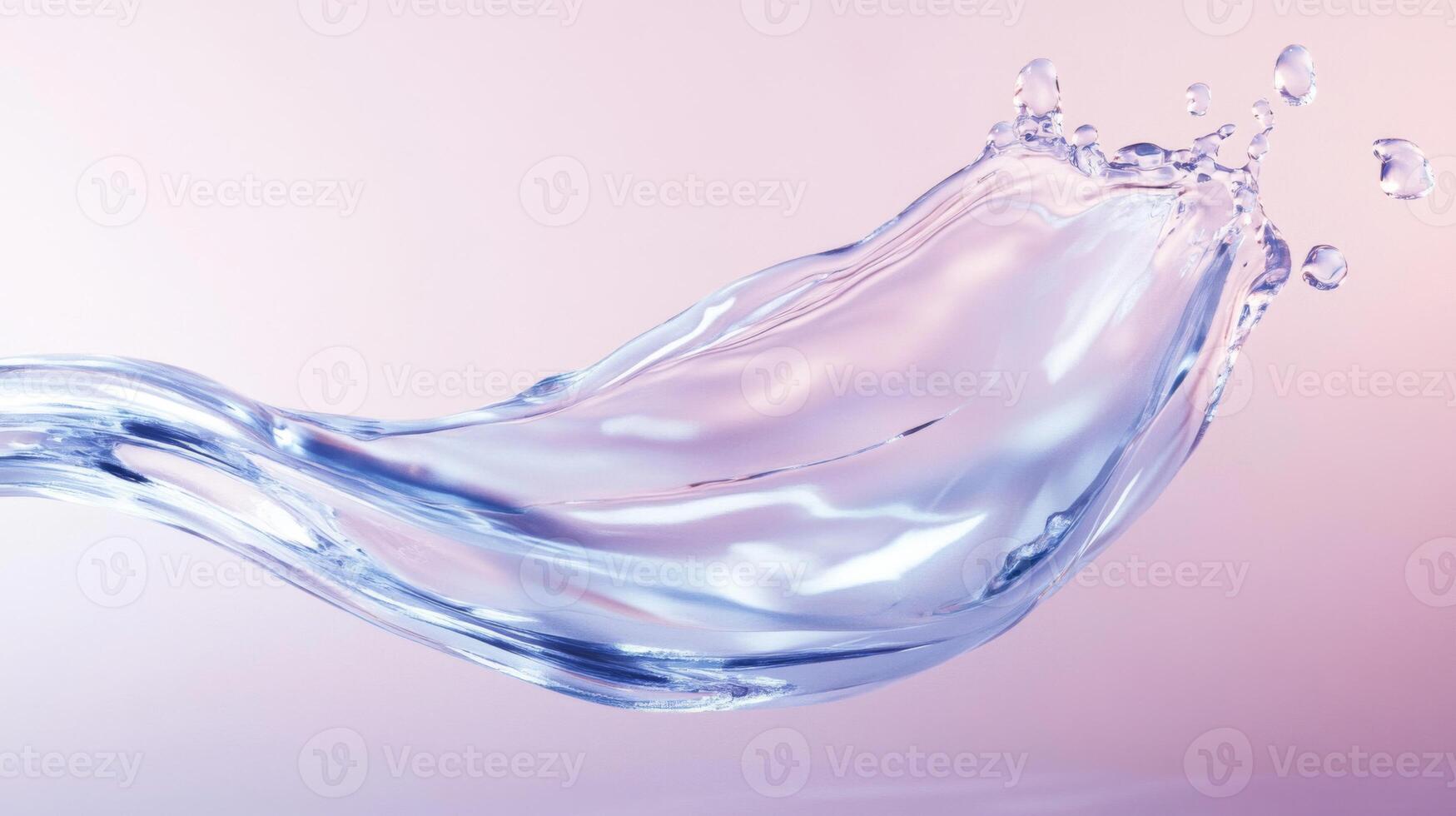 A Splash of Water Against a Pink Background photo