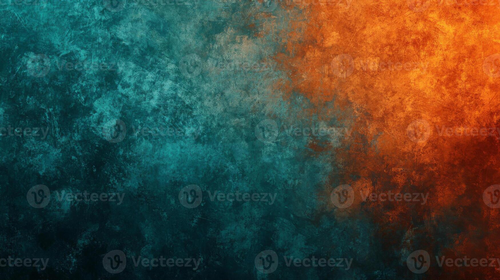Abstract Teal and Orange Grunge Texture photo