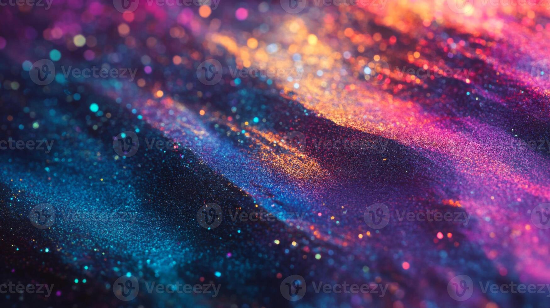 Abstract Wavy Glittering Surface with Vibrant Colors photo