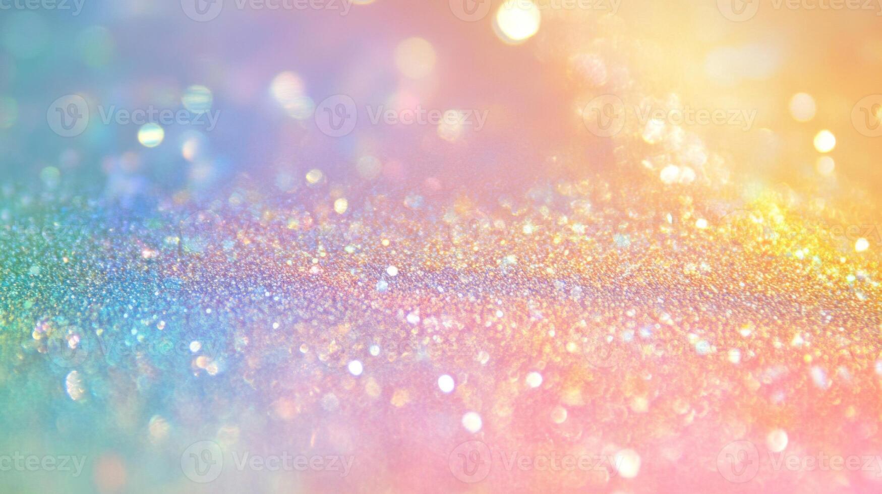 Abstract Background with Rainbow Glitter and Defocused Lights photo