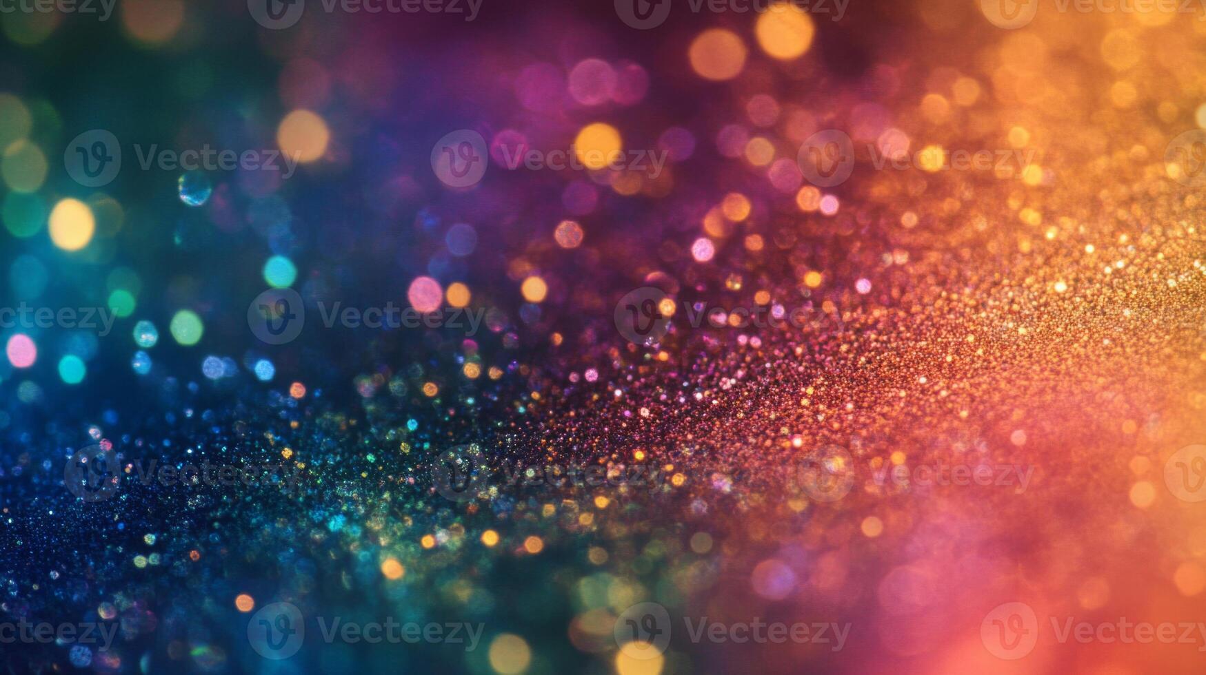 Abstract Glitter Background with Colorful Bokeh Lights photo
