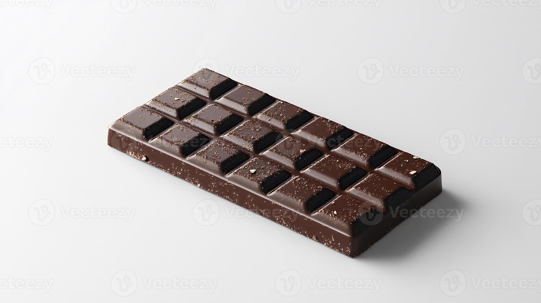 Candy bar mockup lying flat white background ideal for food product branding photo