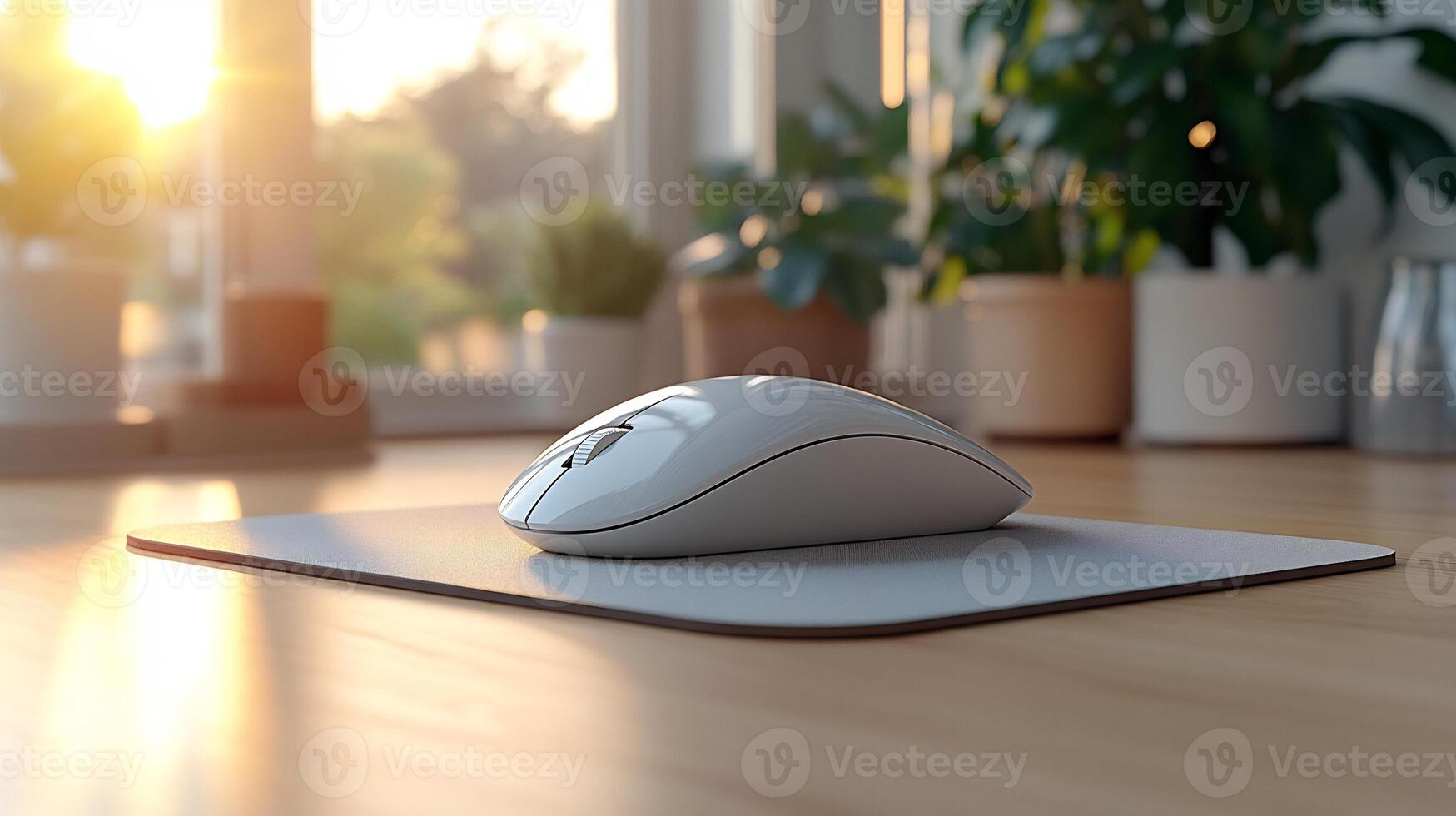Mouse Pad Mockup Clean Desk Perfect for Tech Accessories and Office Supply Branding photo