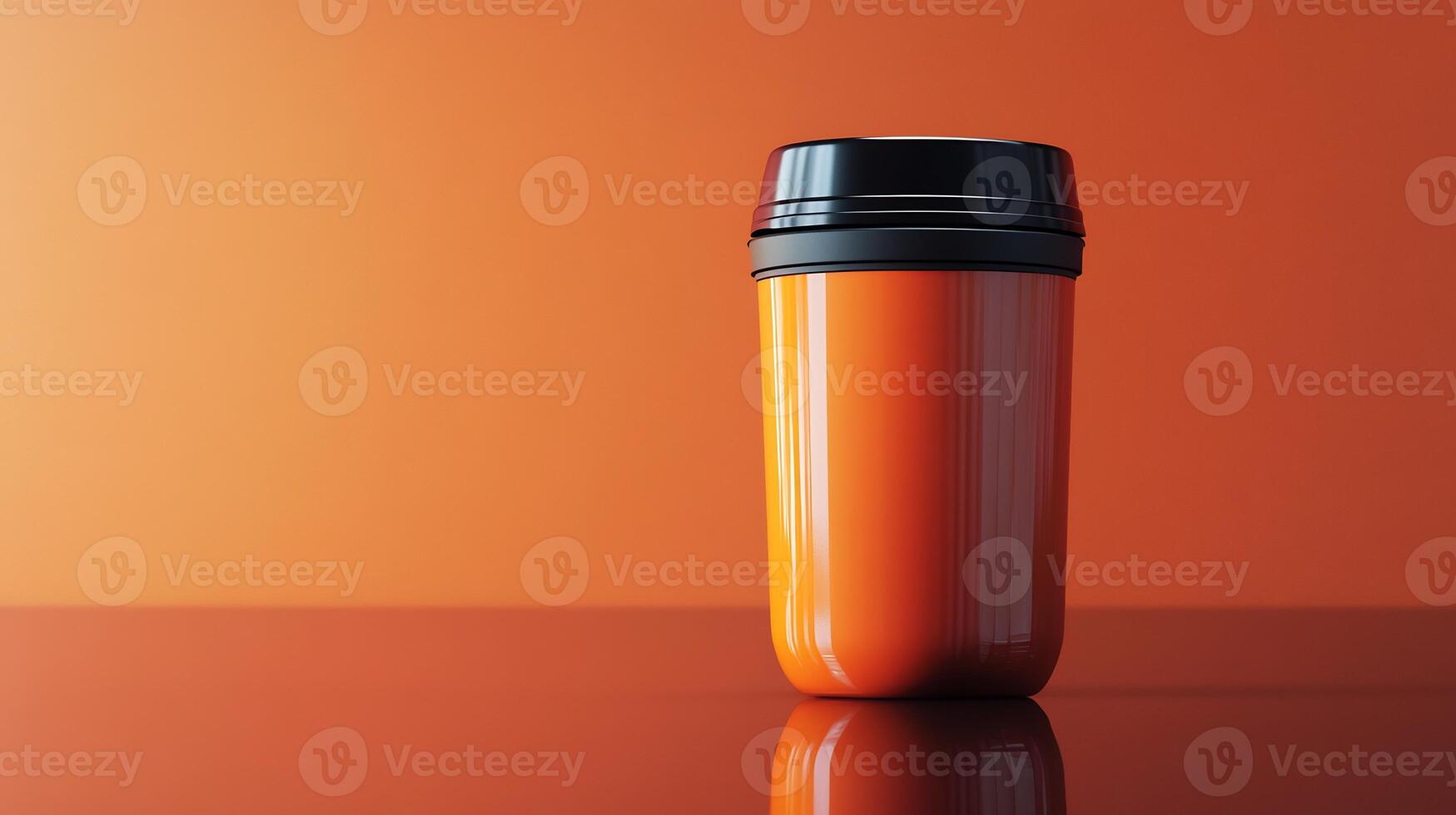 Insulated Travel Tumbler Mockup Glossy Surface with Soft Shadows Ideal for Drinkware Branding photo