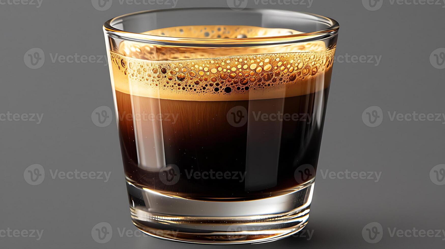 Double shot espresso cut out on an isolated simple minimalist background photo