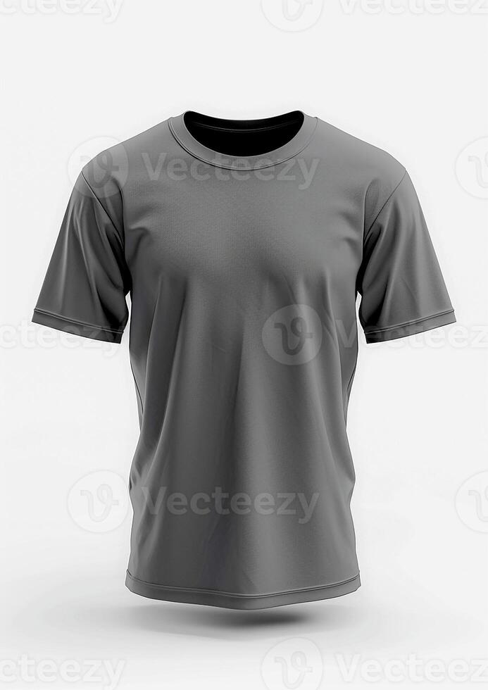 T-shirt mockup in a 3D render on white background, perfect for brand promotion photo