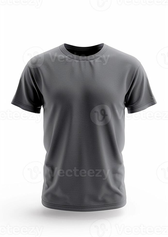 3D rendered T-shirt mockup on white background for branding photo