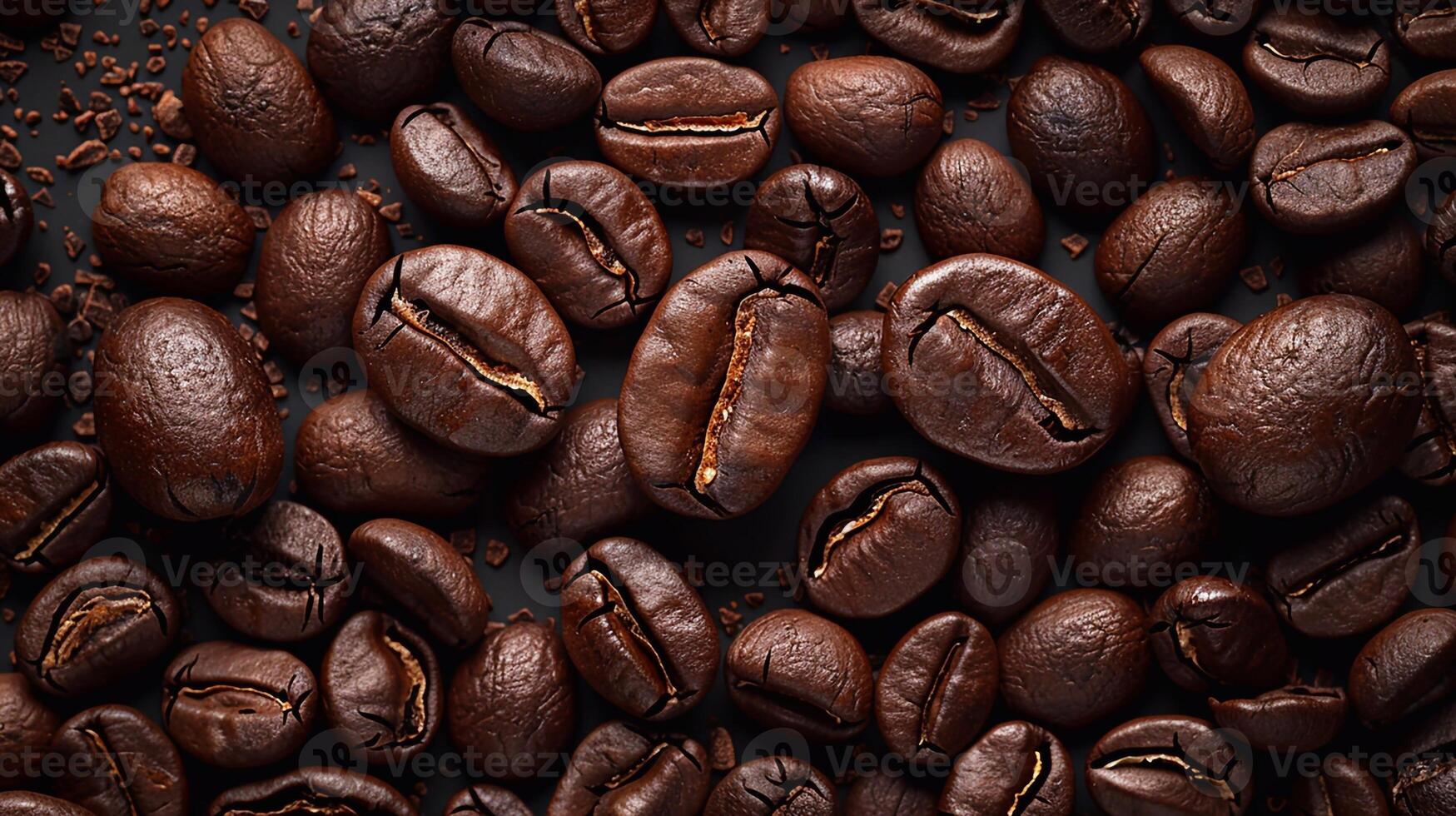 Coffee beans texture high resolution realistic image background for International coffee day photo