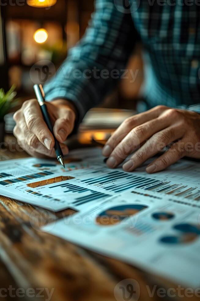 Sales team working together, analyzing customer segments and planning strategies for new markets. photo