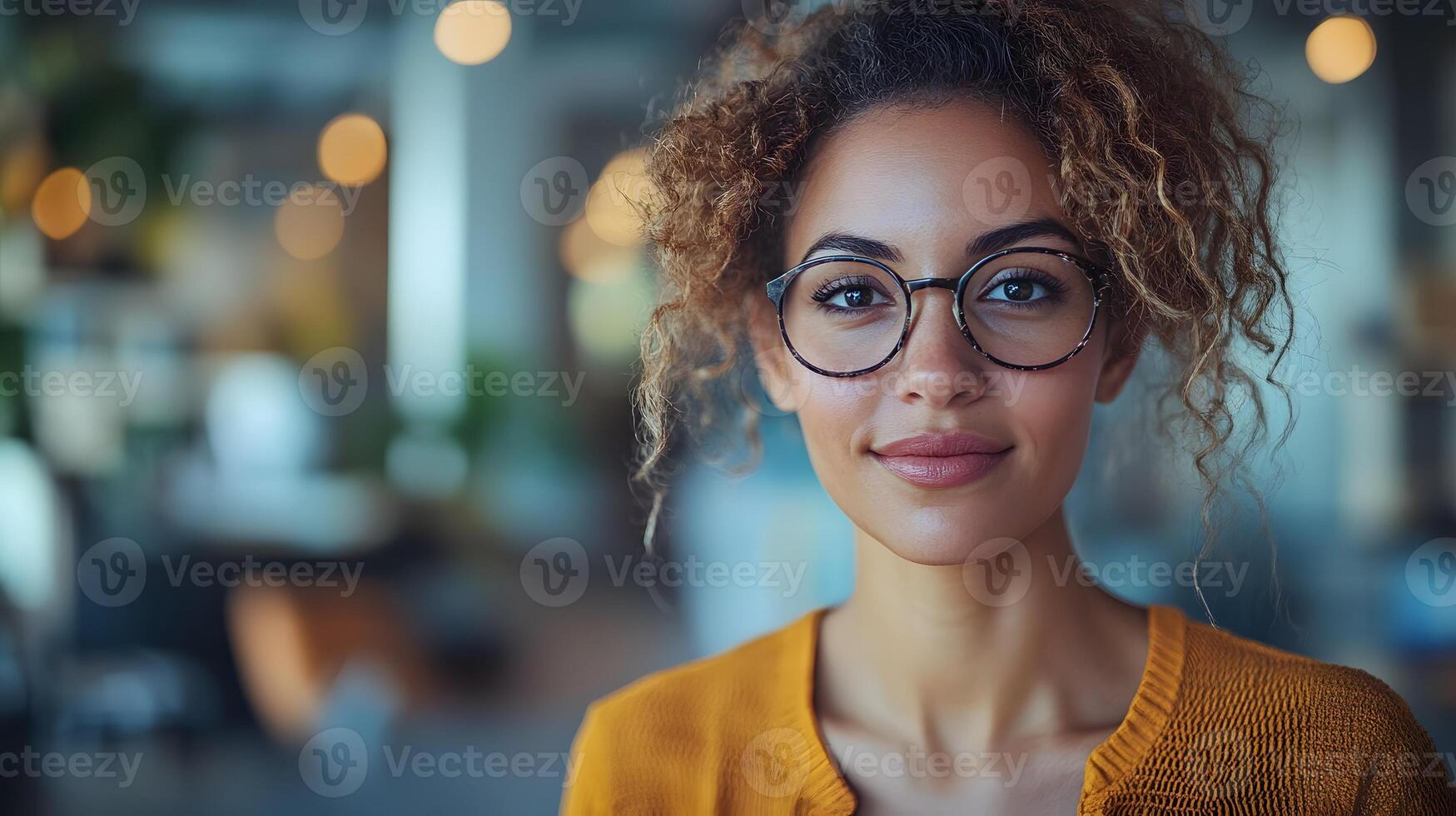 Young businesswoman leading a strategy session, discussing marketing plans with her team in a modern workspace photo
