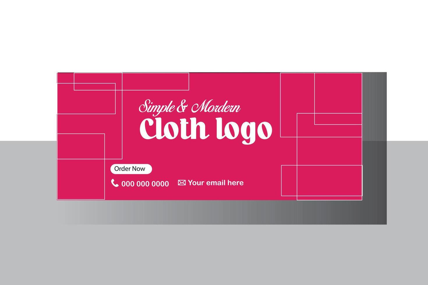 Web Banner mockup template vector