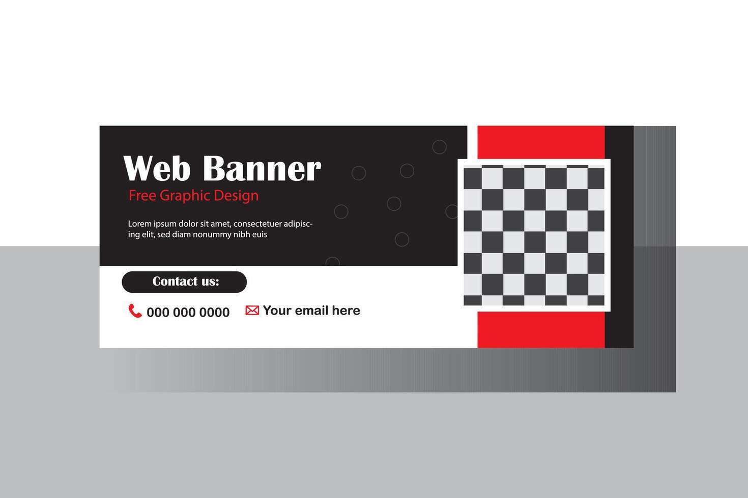 Web Banner business design template vector