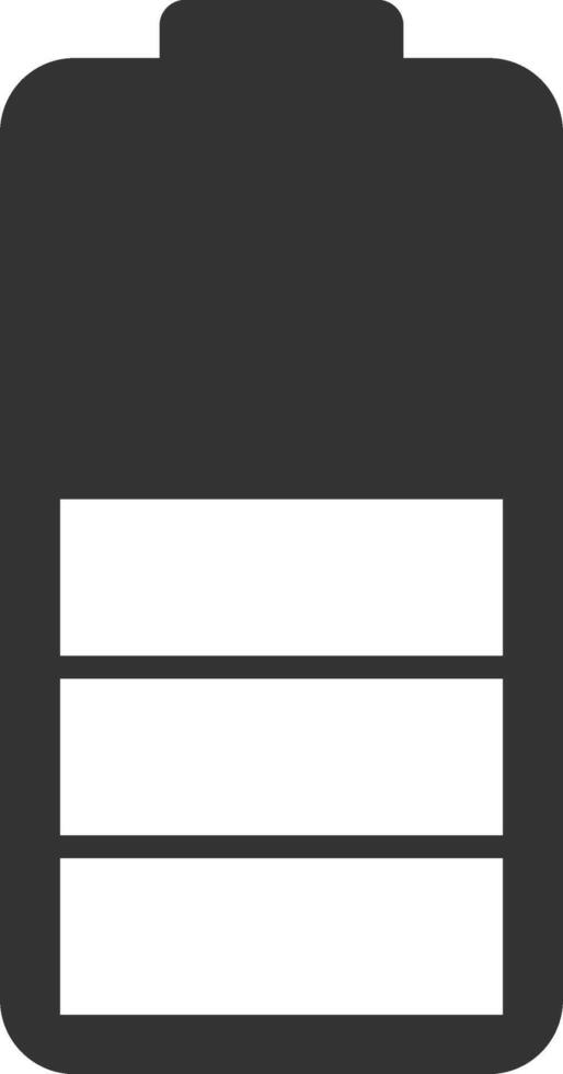 Minimalist battery icon. Simple battery icon. vector