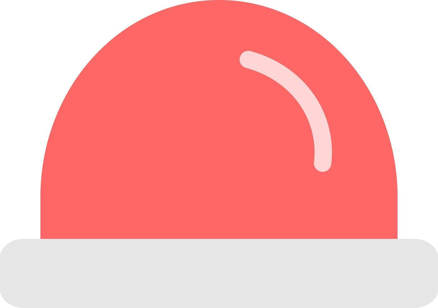 Red siren. Warning siren icon. vector