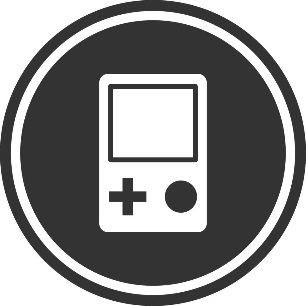 Black and white icon with game console. vector