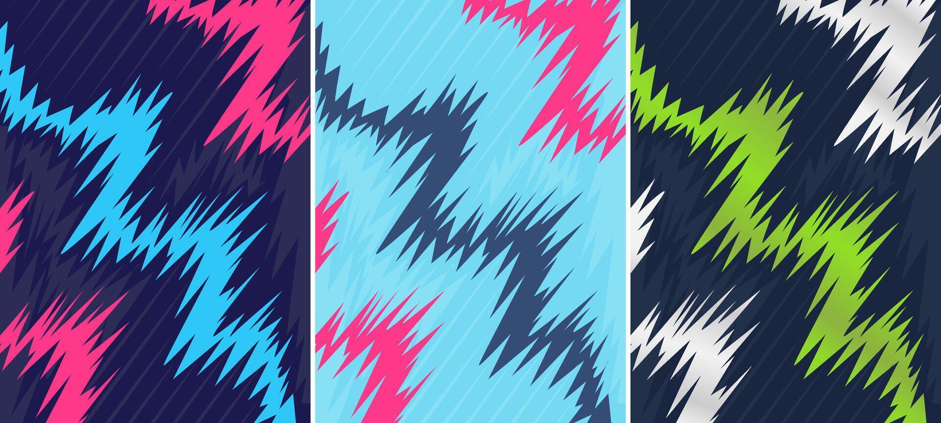 Customizable Background design set for use on sublimation print and clothes vector
