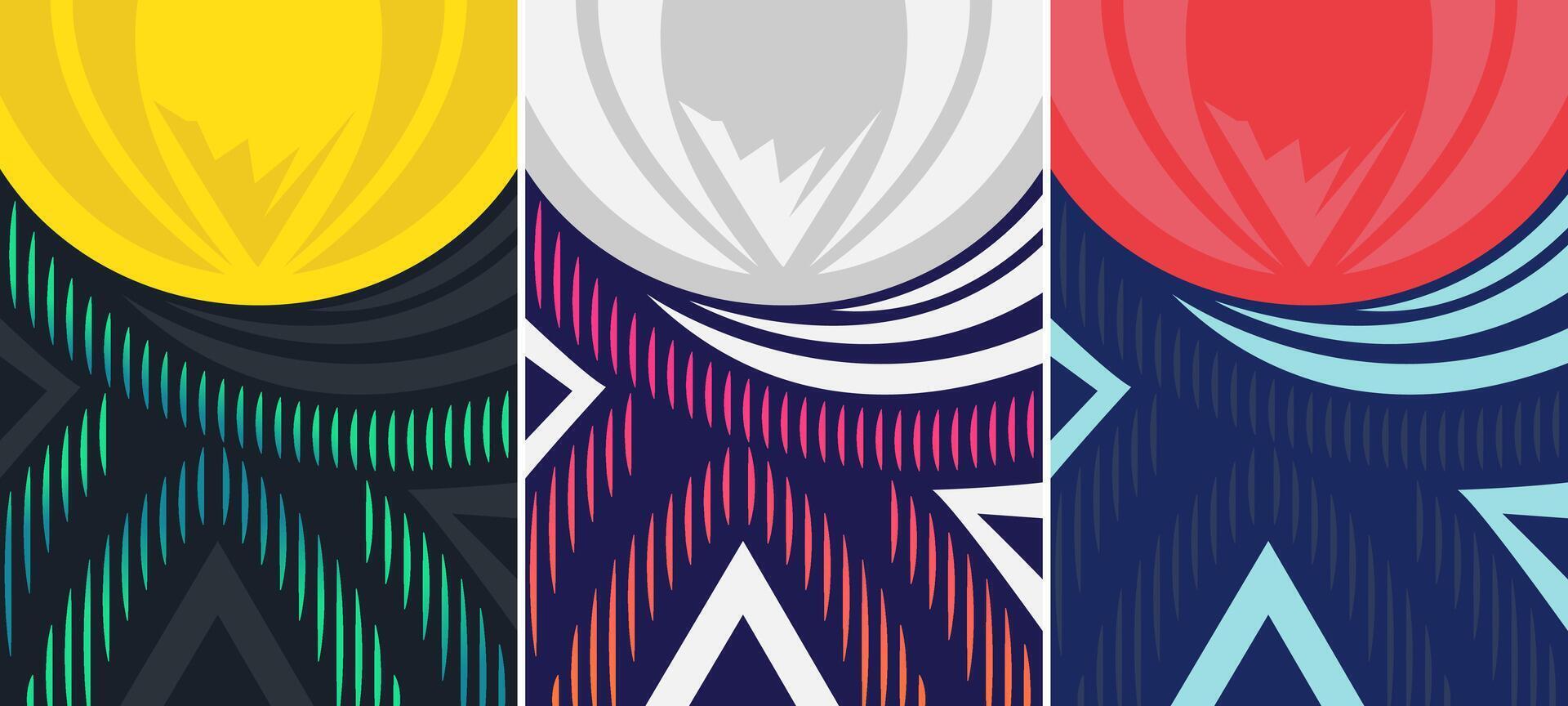 Customizable Background design set for use on sublimation print and clothes vector